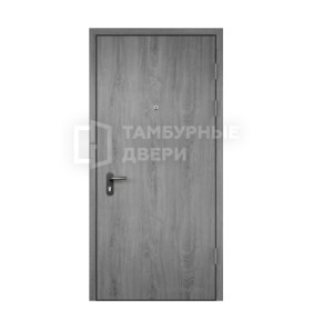 Дверь в тамбур глухая в подъезд МДФ — ламинат ТД-12